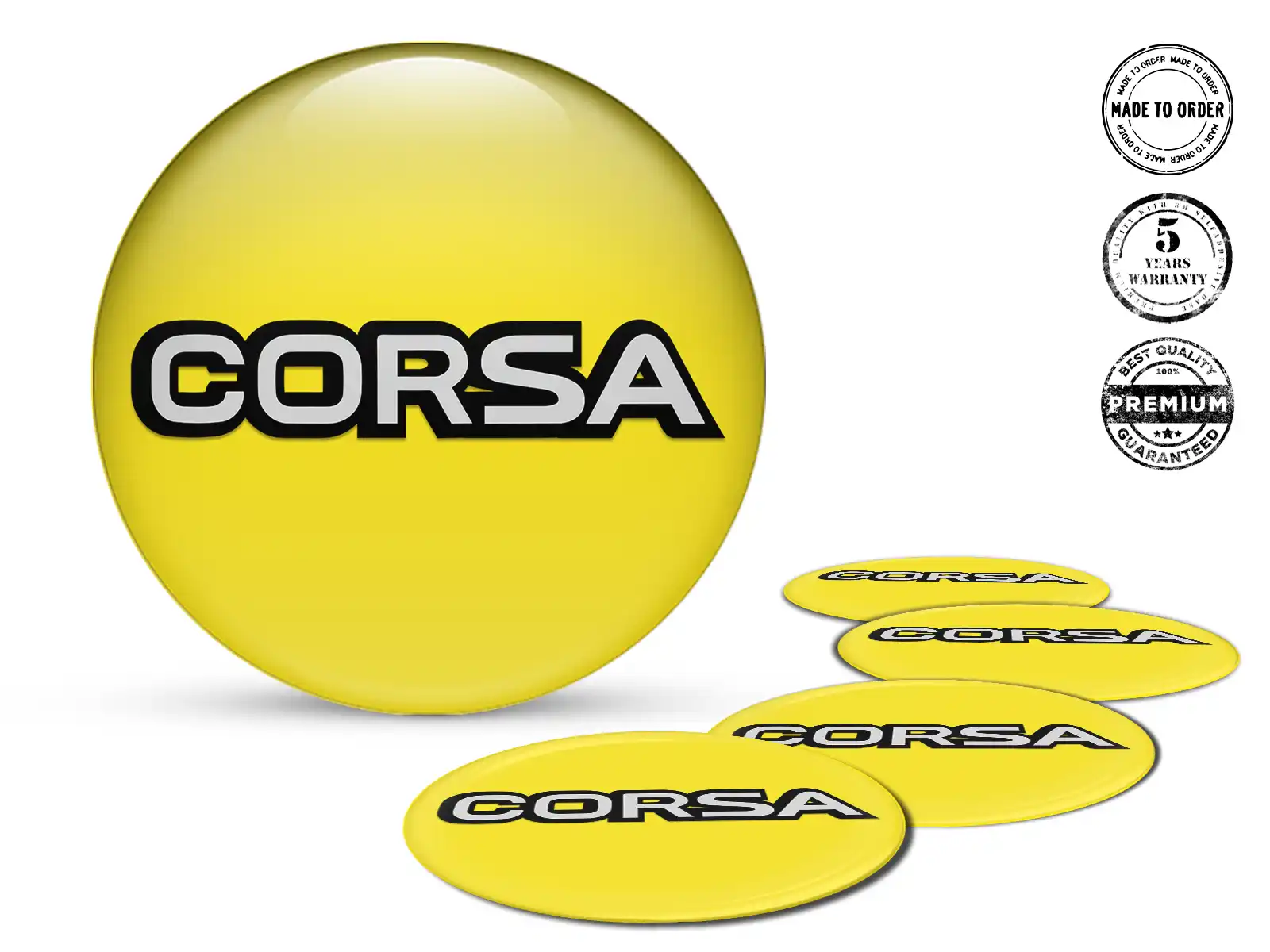 Opel Radaufkleber Ausgabe Luxusgewölbte Logos